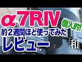α7RⅣ 2週間ちょい使ってみて