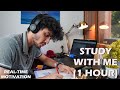 Exam week  1 hour study with me  realtime motivation no music