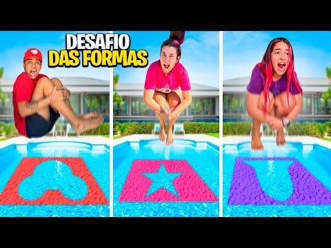 PULANDO NA FORMA DOS NOSSOS ELEMENTOS *Desafio na Piscina!