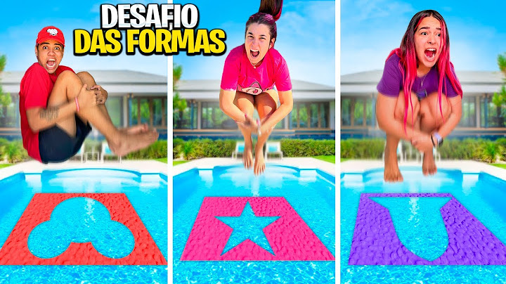 PULANDO NA FORMA DOS NOSSOS ELEMENTOS *Desafio na Piscina!