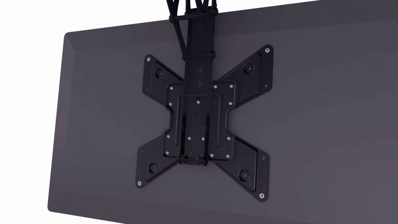 Lithe Audio Motorised Flip Down Tv Ceiling Mount For Screens Up To 55 06303