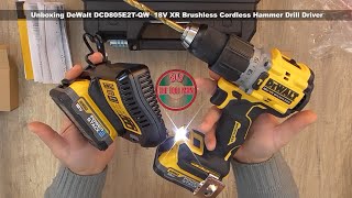 Unboxing DeWalt DCD805E2T QW  18V XR Brushless Cordless Hammer Drill Driver - Bob The Tool Man