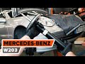 How to change a front shock strut on MERCEDES-BENZ W203 C-Class [TUTORIAL AUTODOC]