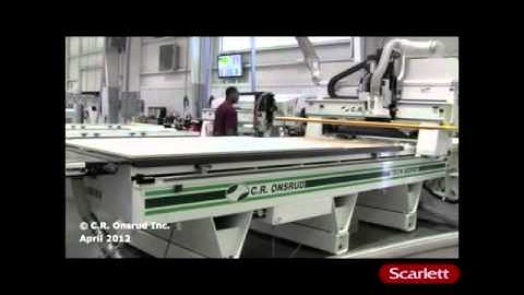 No sweat nesting CNC machining Center from CR Onsrud   Scarlett Inc