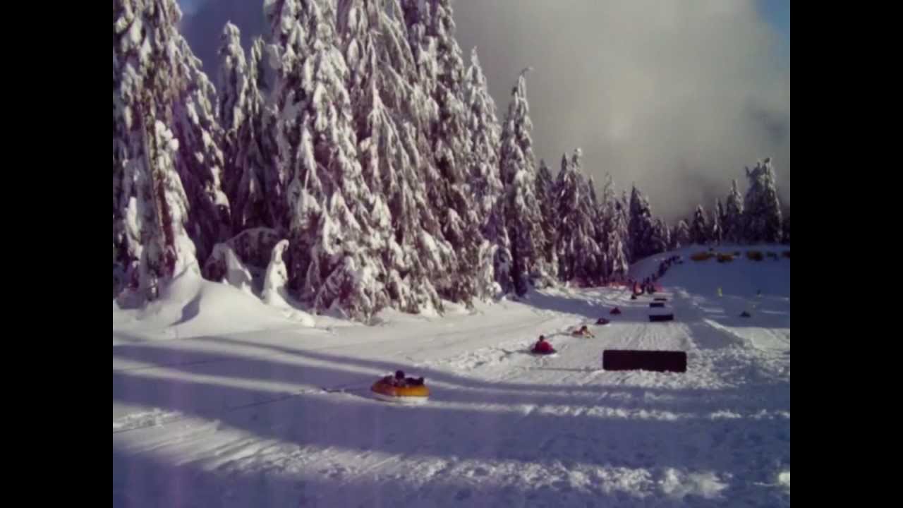 Snow tubing at the top of Seymour Mountain in North Vancouver YouTube