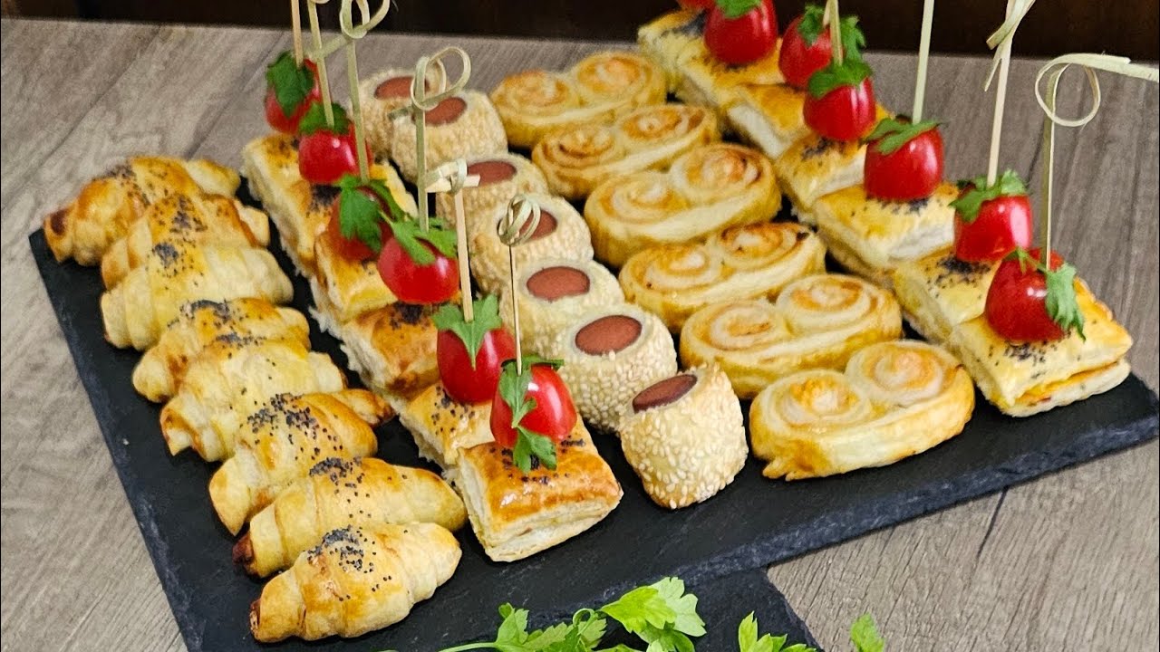4 Idées de Feuilletés Salés, Délicieux  😋 en Moins de 30 Minutes