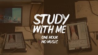 ادرس معي لمدة ساعة كاملة | ساعة | بدون موسيقى | study with me | 1 hour | no music