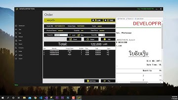 Pos Point of Sale Vb.Net ละบบขายสินค้า และ ละบบ Order
