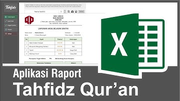 Aplikasi Raport Tahfidz Excel