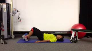 Glute Bridge w band