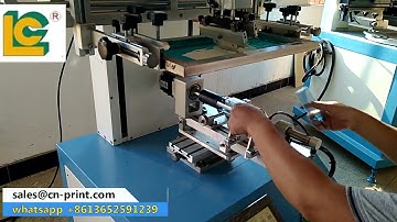 PLC Servo motor screen printing machine LC-PA-400ES for small bottles