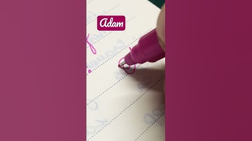 Adam name signature style #shorts #viral #cursivewriting #satisfying #whatsappstatus #adam