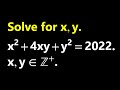 A Diophantine Equation | Find Integer Solutions.