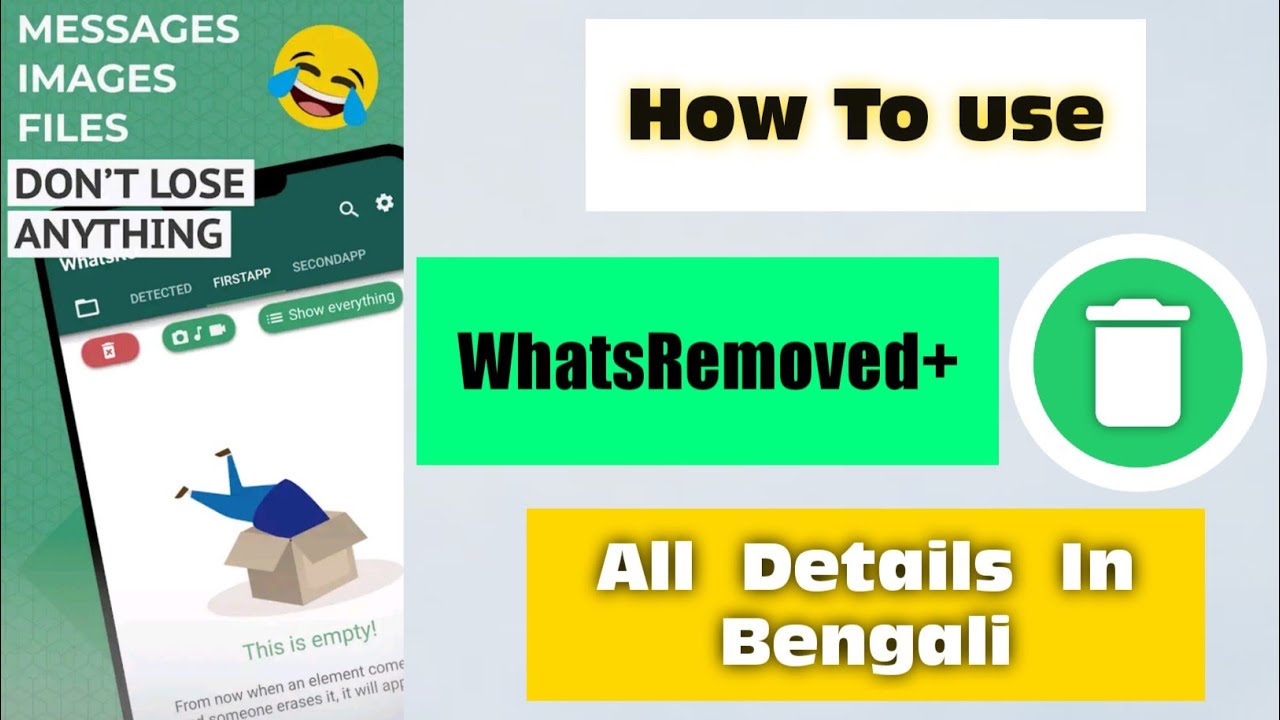 Whatsremoved App ||Whatsremoved+ Review || Whatsremoved+ App In Bengali