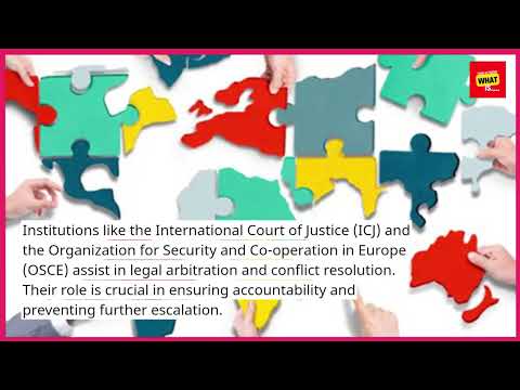 What is the role of international organizations in resolving conflicts