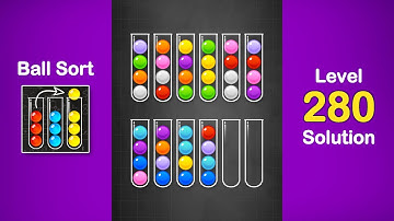 Ball Sort Puzzle Solution Level 280