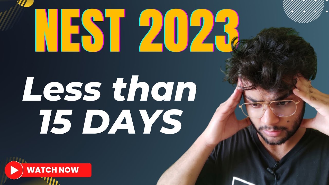 How To Prepare For NEST 2023 NISER CEBS YouTube How To Prepare For NEST 2023 NISER CEBS YouTube