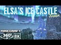 [Minecraft 360VR 8K] Journey from Arendelle to Elsa’s Ice Castle – A Magical Frozen Adventure
