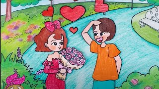 Hanya Mimpi 💗 Kisah Cinta Sepihak ✨ Kartun Kertas Bergerak