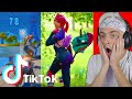 reacting to fortnite tik toks and trying not to laugh... (VERY FUNNY!!)