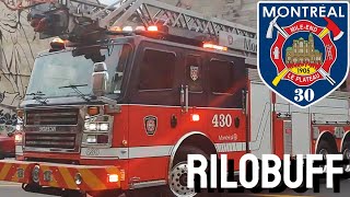 Plateau Mont-Royal l MFD-SIM Pumper 230 & Ladder 430 responding from fire station 30.