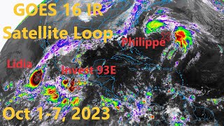 GOES 16 IR Satellite Loop for The Week of 1-7 Oct, 2023