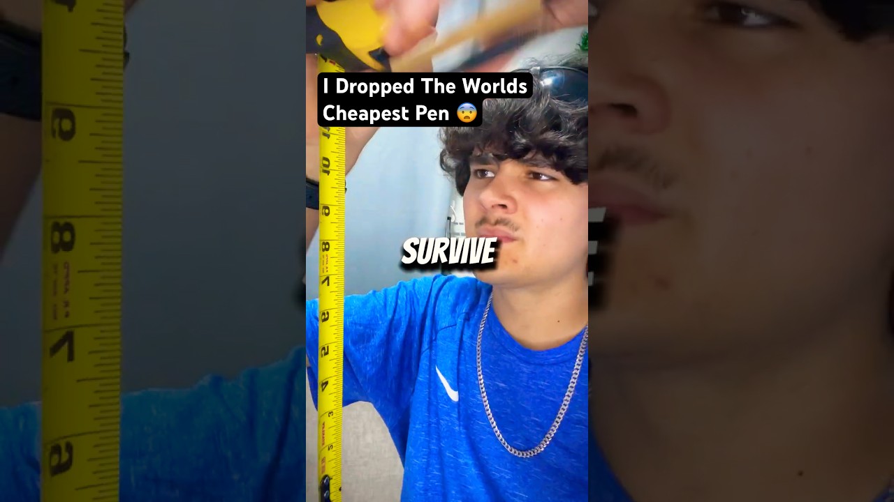 Ручка за 0,01 доллара против обычной ручки: тест на падение! 🖊️