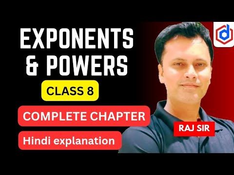 Exponents and Powers | Complete Chapter | Class 8 | Explained in Hindi ...