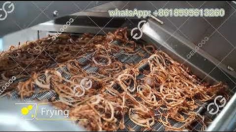 Fried Onion Manufacturing Process Line