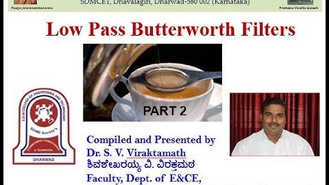First and Second order low pass Butterworth filters
