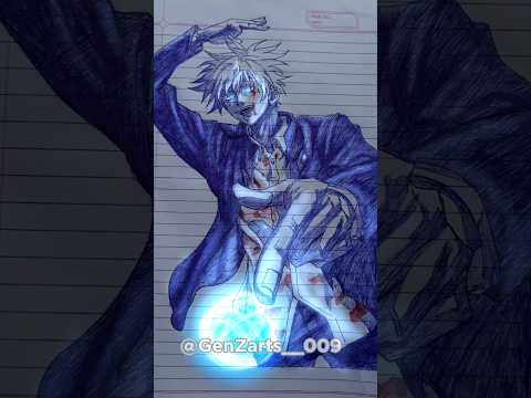 Drawing Gojo The