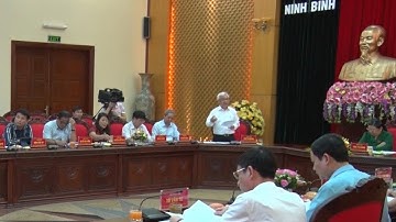 Đoàn công tác Bộ Chính trị làm việc với lãnh đạo tỉnh Ninh Bình về thực hiện Nghị quyết Trung ương 4