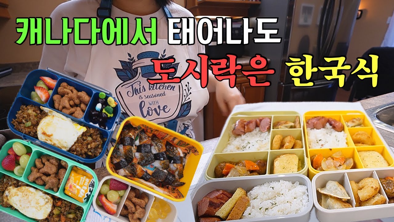 🇨🇦캐나다에서 태어나도 한국음식 포기 못하는 삼남매/장어초밥/짜장볶음밥/냉동실 털어서 싸주는 초간단 도시락