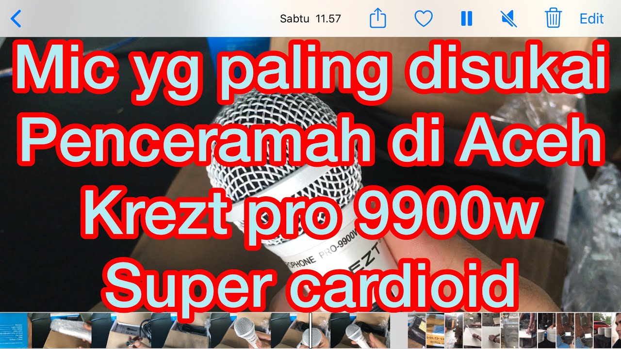 Unboxing microphone paling disukai oleh penceramah krezt pro 9900w