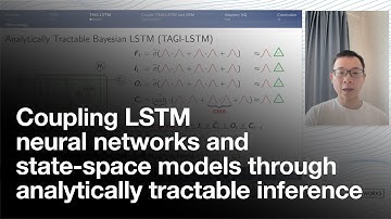 Coupling LSTM neural networks and state-space models through analytically tractable inference