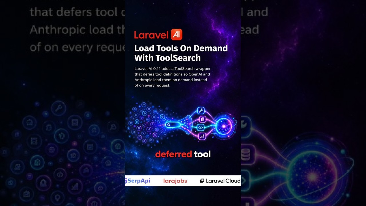 Laravel AI: Load Tools On Demand With ToolSearch video thumbnail