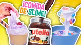  SLIME en FORMA de COMIDA ? ¿Notarás la diferencia? -Manualidades Fantásticas