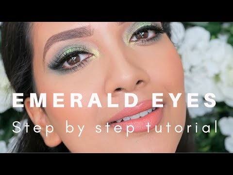 Emerald Eyes Step By Step Tutorial Vithya Hair And Makeup Artist