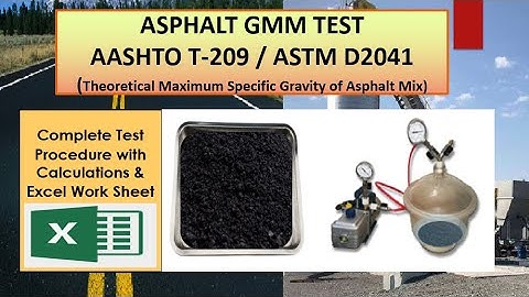 ASPHALT GMM TEST | AASHTO T-209 | ASTM D2041(Theoretical Maximum Specific Gravity of Asphalt Mix)