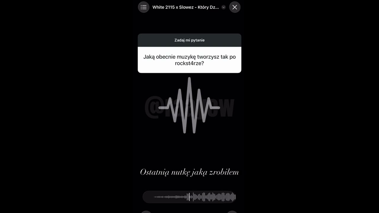 White 2115 x slowez - Który Dzień? | Snippet 26.12.2025