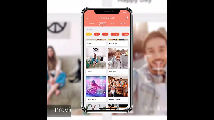 VideoShow Video Editor, Provide popular background music