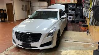 2015 Cadilliac CTS v8 Woofer and Amp Install with bass knob to Factory Radio. Amp at @ 1ohm..WOW!