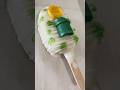 Inside of Yoshi Mario themed Cake Pop Cakesicle #cake #satisfying #cakepops #mario #asmr #baking #fy