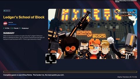 Sandbox Ledger School of Block Quest Guide