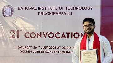 NIT Trichy Convocation 2025 🎓 | Diploma-uitreiking Engineering College India | NITT-viering