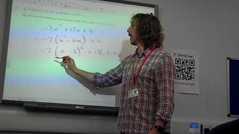 C1 Completing the square OCR June 2016 q6