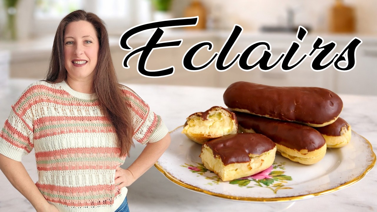Choux Pastry Cream Puffs || Perfect homemade Eclairs