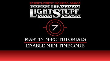 Martin M-PC Tutorial # 7 : Timecode - Enabling Midi Timecode