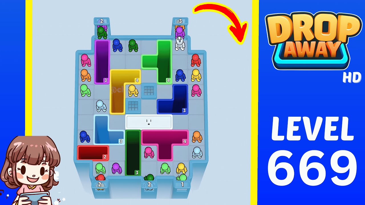 Drop Away Level 669 Solution Walkthrough