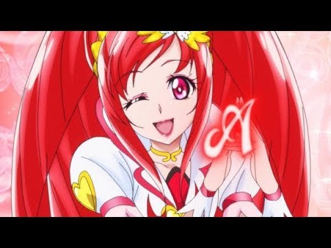 Glitter Force Doki Doki transformation with Doki Doki Precure transformation theme-Glitter Ace